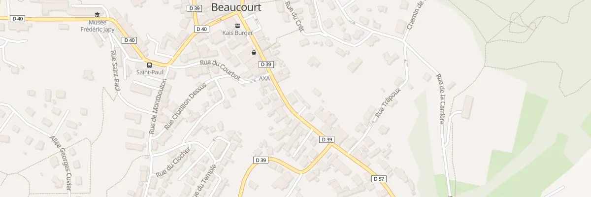 Plan du 21 Rue Charles de Gaulle à Beaucourt