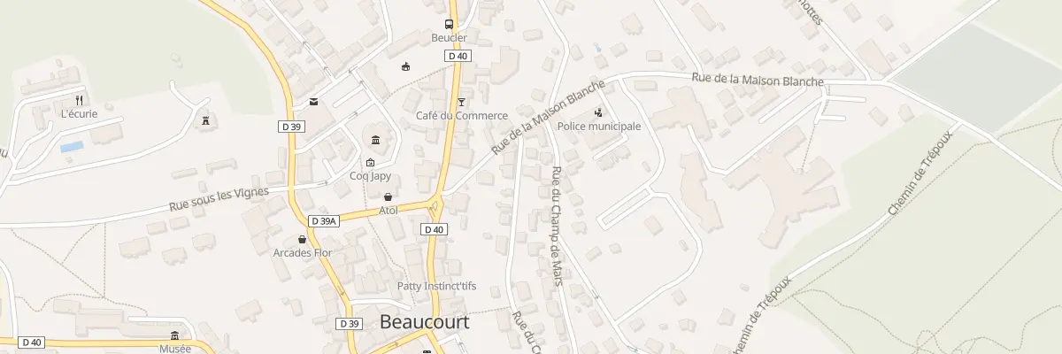 Plan du 3 Rue du Cret à Beaucourt