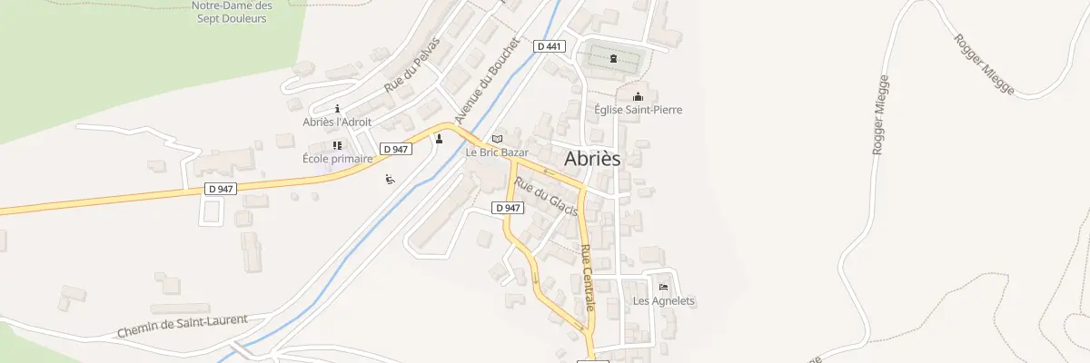 Plan du 4 Rue Centrale à Abriès-Ristolas