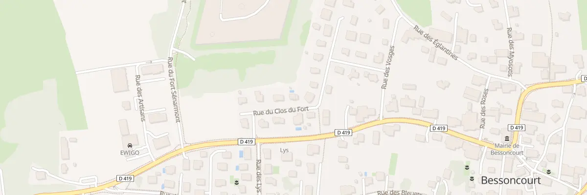 Plan du 18 Rue du clos du Fort à Bessoncourt