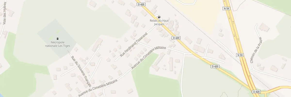 Plan du 12 Av du Cimetière Militaire à Saint-Dié-des-Vosges