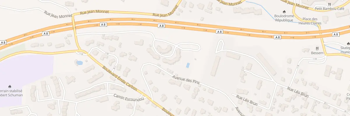 Plan du 1177 Rue Jean Monnet à Mandelieu-la-Napoule