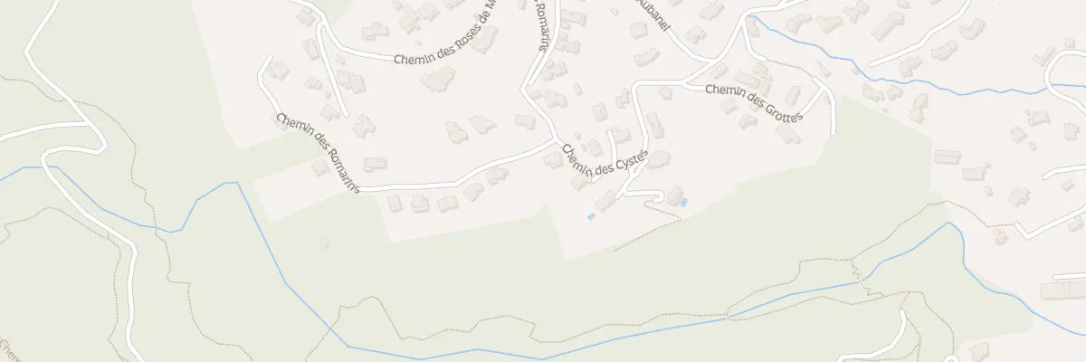 Plan du 313 Che des Cystes à Mandelieu-la-Napoule