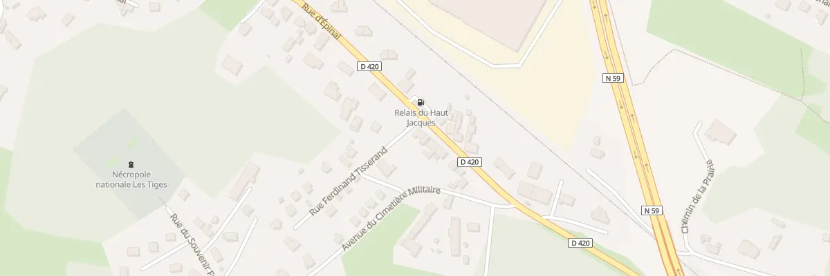 Plan du 1 Rue Ferdinand Tisserand à Saint-Dié-des-Vosges