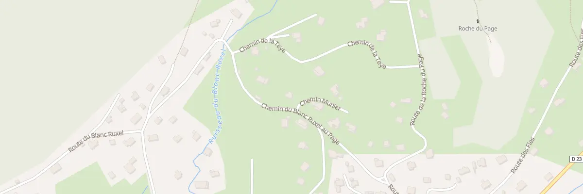 Plan du 381 Che du Blanc Ruxel au Page à Xonrupt-Longemer
