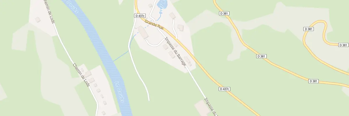 Plan du 8 Imp du Barrage à Vaufrey