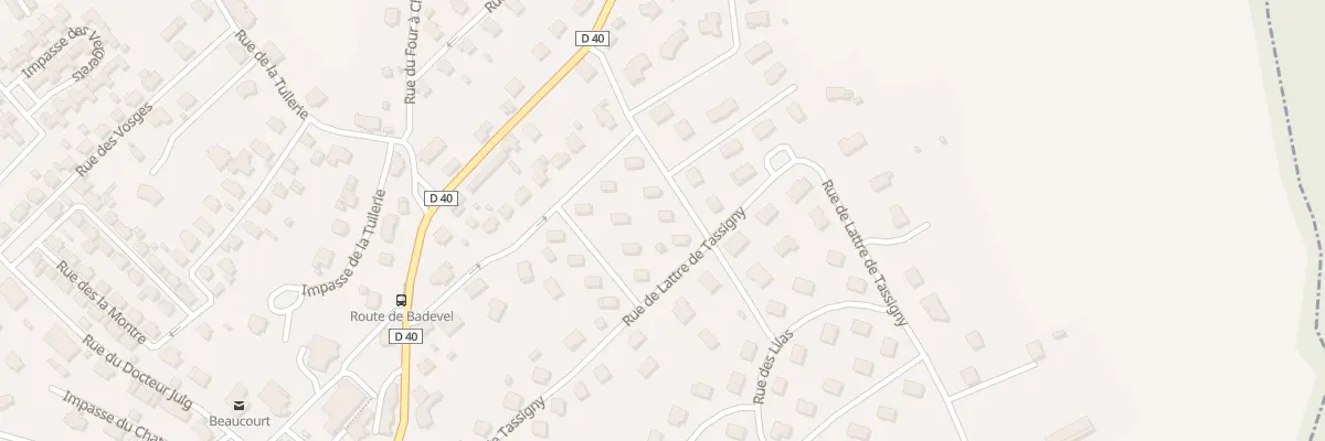 Plan du 8 Rue du Rosier d’Amour à Beaucourt