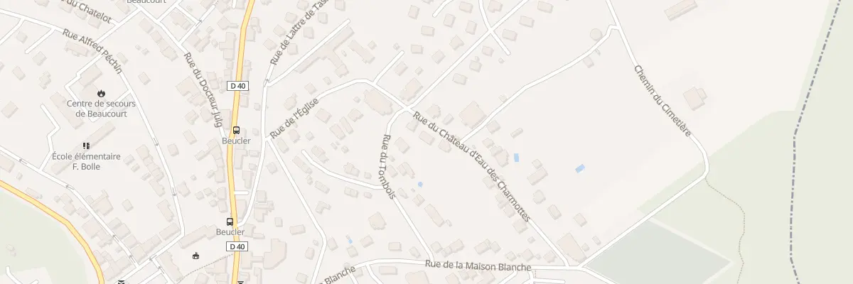 Plan du 2 Rue du Chateau d’Eau à Beaucourt