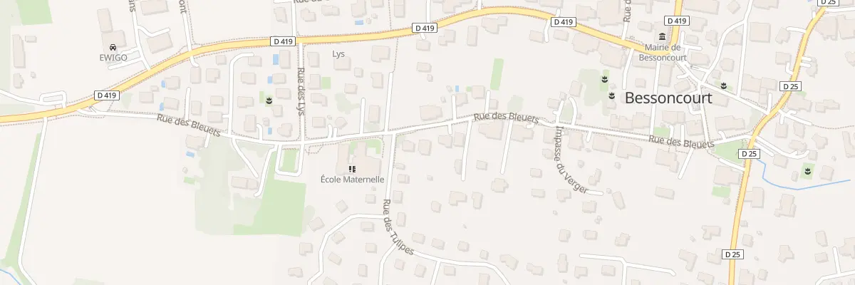 Plan du 24 Rue des Bleuets à Bessoncourt