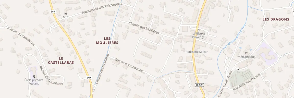 Plan du 436 Che des Moulières à Pégomas