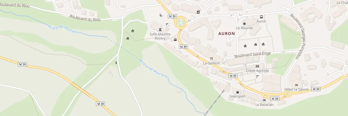 Plan du 5658 Auron à Saint-Étienne-de-Tinée