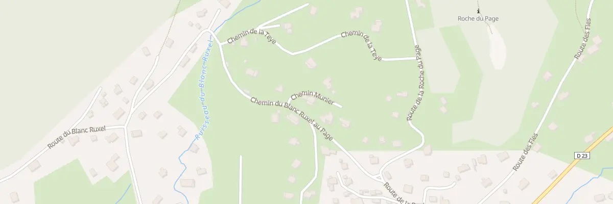 Plan du 419 Che du Blanc Ruxel au Page à Xonrupt-Longemer