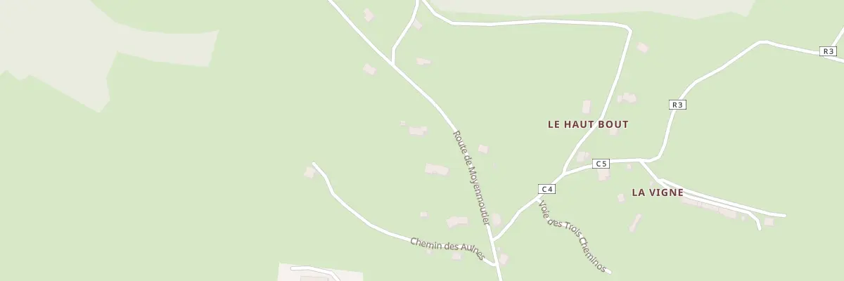Plan du 19 Rte de Moyenmoutier à Hurbache