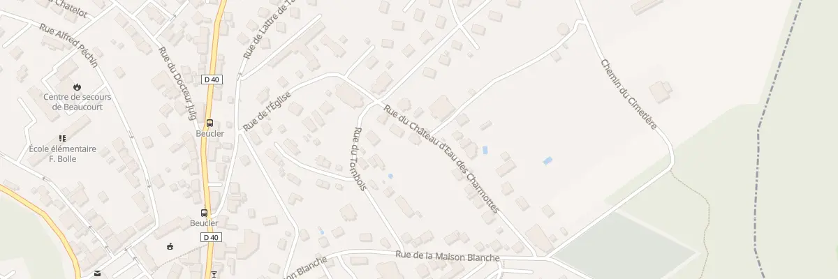 Plan du 4 Rue du Chateau d’Eau à Beaucourt