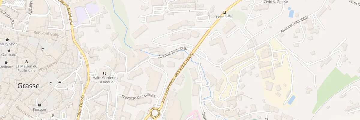 Plan du 8 Av Jean-XXIII à Grasse