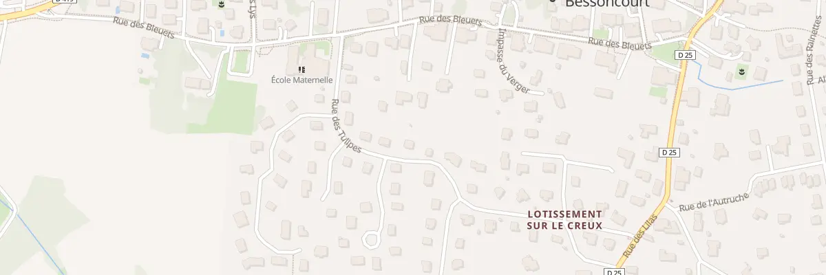 Plan du 10 Rue des Tulipes à Bessoncourt