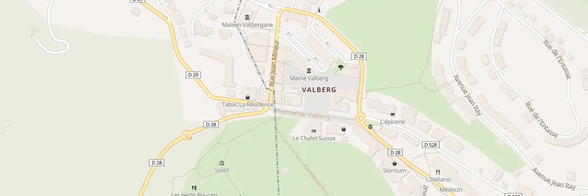 Plan du 5 Av de Valberg à Péone