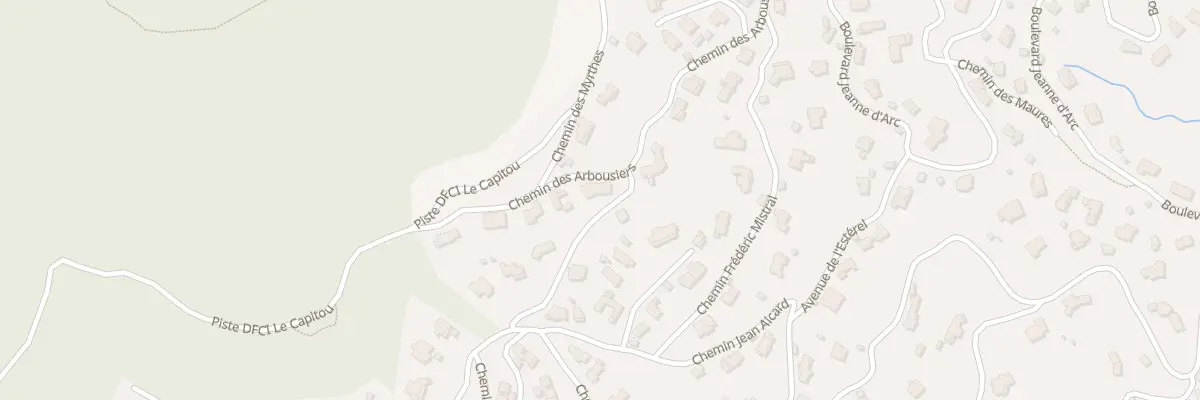 Plan du 285 Che des Arbousiers à Mandelieu-la-Napoule
