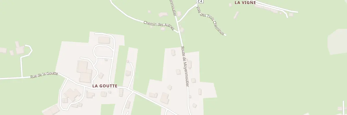 Plan du 13B Rte de Moyenmoutier à Hurbache