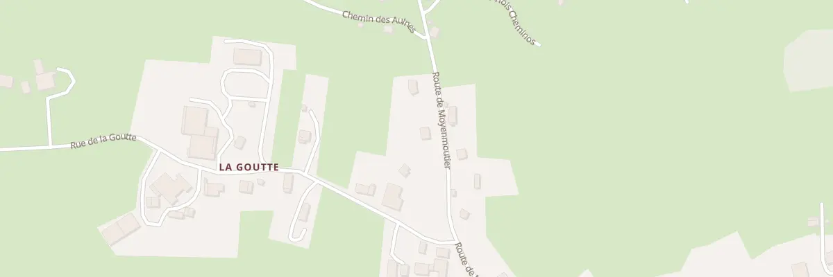 Plan du 13 Rte de Moyenmoutier à Hurbache