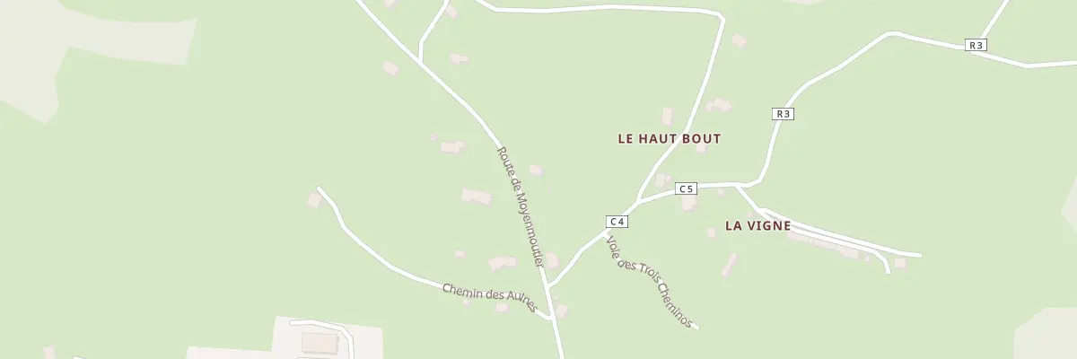 Plan du 22B Rte de Moyenmoutier à Hurbache