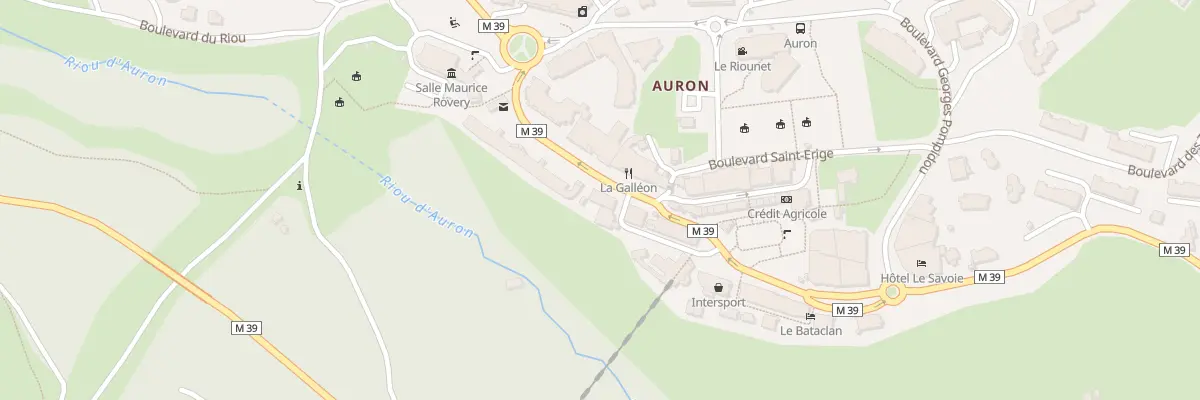 Plan du 5580 Auron à Saint-Étienne-de-Tinée