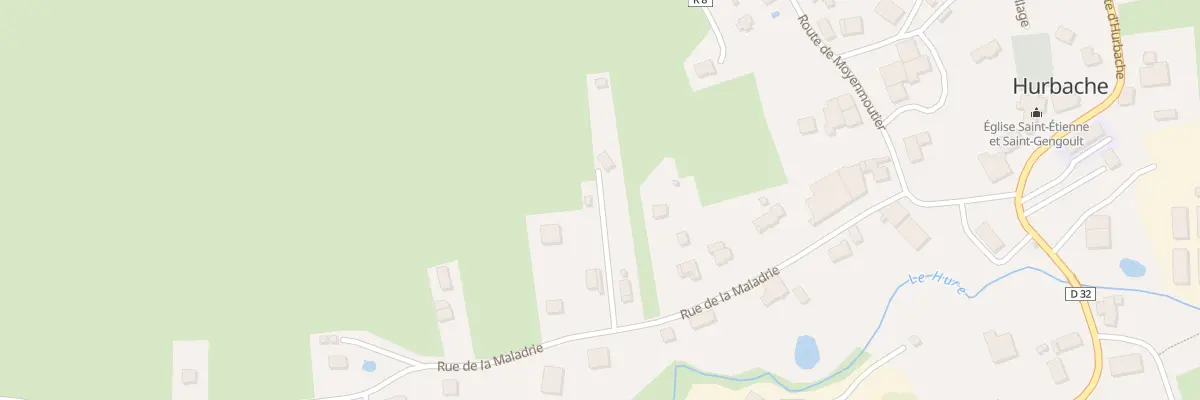 Plan du 14 Rue de la Maladrie à Hurbache
