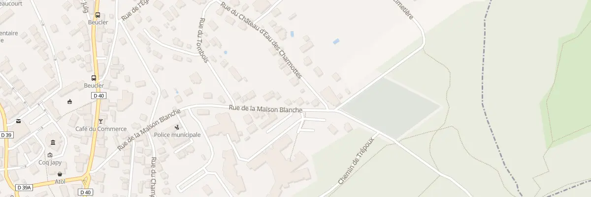 Plan du 21 Rue de la Maison Blanche à Beaucourt