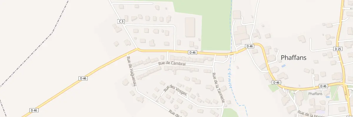 Plan du 20 Rue de Cambrai à Phaffans
