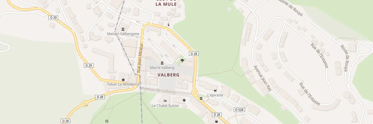 Plan du 1 Pl du Cluot de la Mule à Péone
