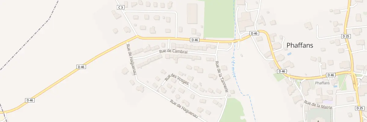 Plan du 13 Rue de Cambrai à Phaffans