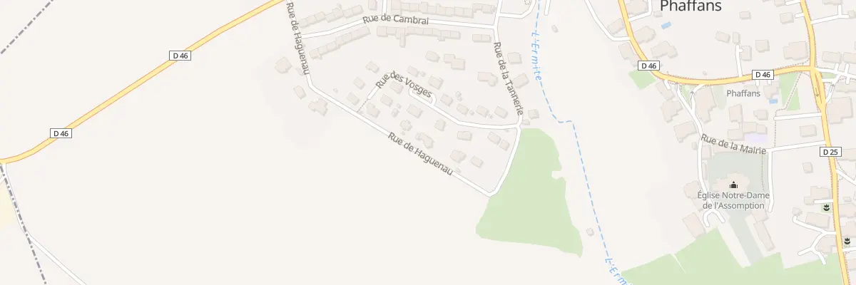 Plan du 11 Rue des Vosges à Phaffans