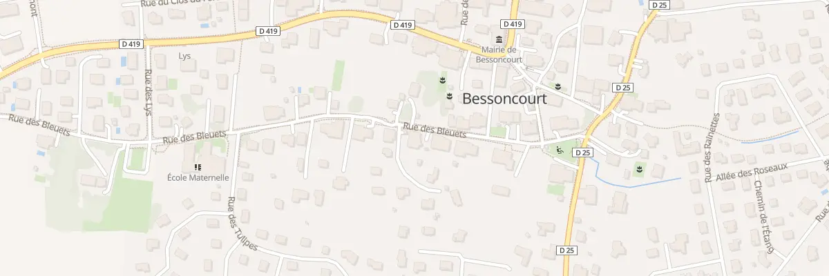 Plan du 10 Rue des Bleuets à Bessoncourt