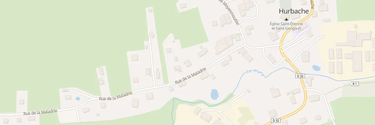 Plan du 6 Rue de la Maladrie à Hurbache
