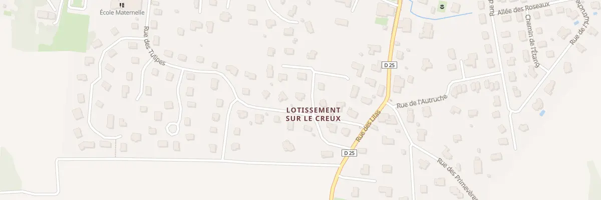 Plan du 21 Vc Lot sur le Creux à Bessoncourt