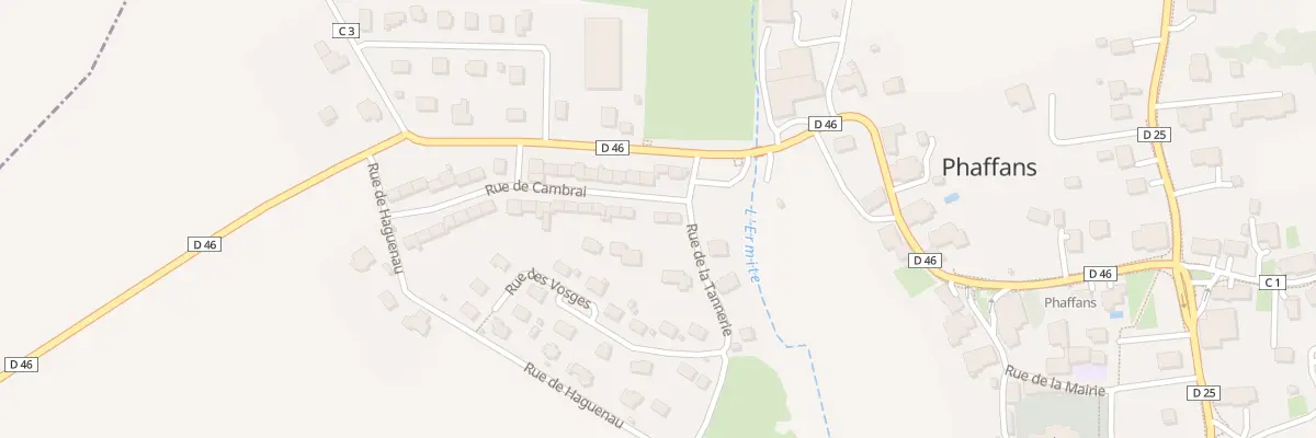 Plan du 3 Rue de Cambrai à Phaffans