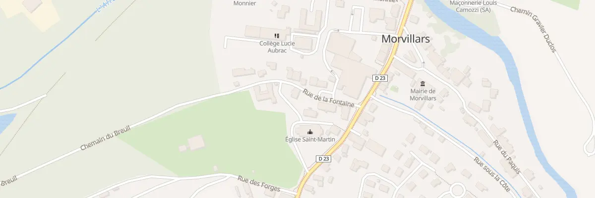 Plan du 7 Rue de la Fontaine à Morvillars