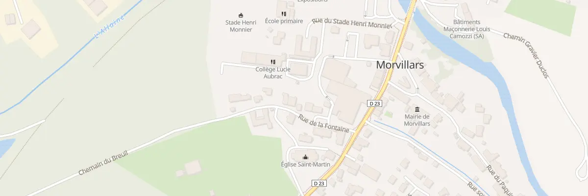 Plan du 8 Rue de la Fontaine à Morvillars