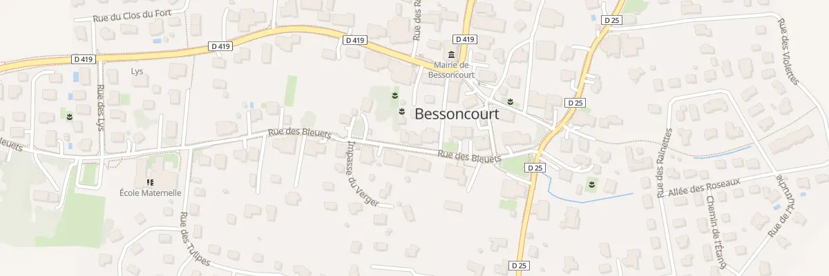 Plan du 11 Rue des Bleuets à Bessoncourt