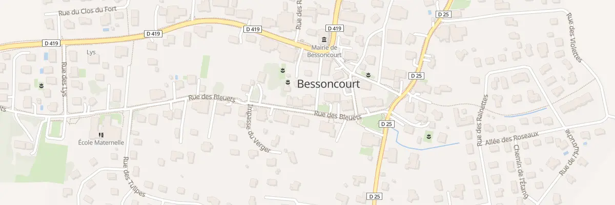 Plan du 9 Rue des Bleuets à Bessoncourt