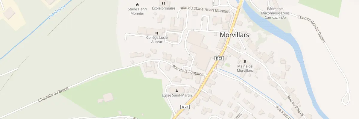 Plan du 4 Rue de la Fontaine à Morvillars