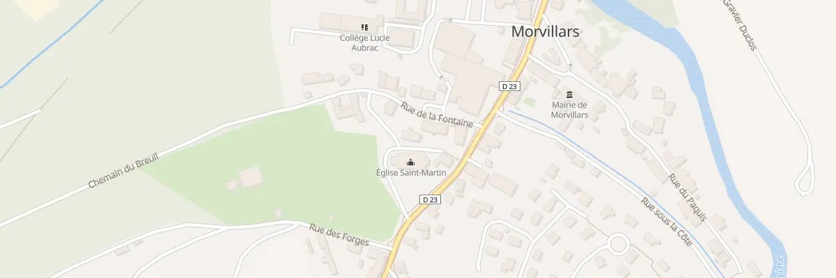 Plan du 2 Rue de l’Eglise à Morvillars