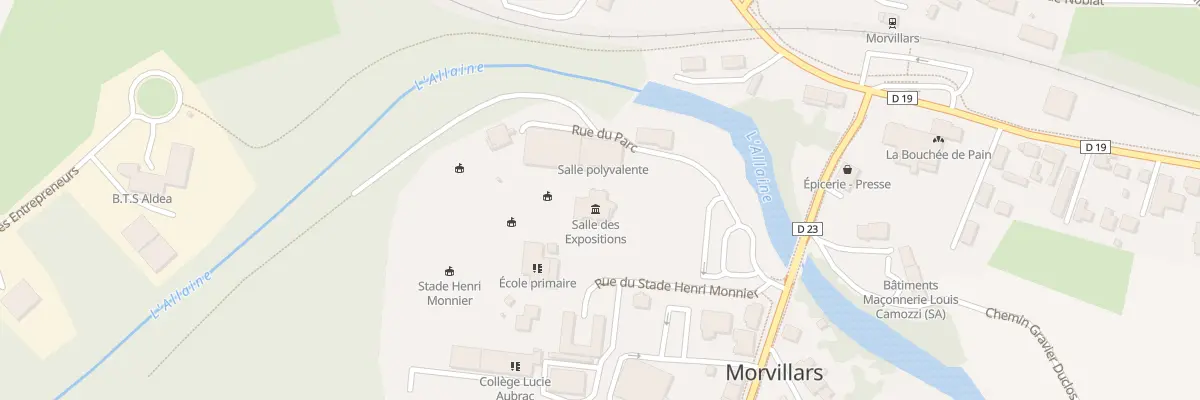 Plan du 1 Rue du Parc à Morvillars