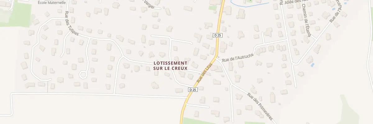 Plan du 16T Vc Lot sur le Creux à Bessoncourt