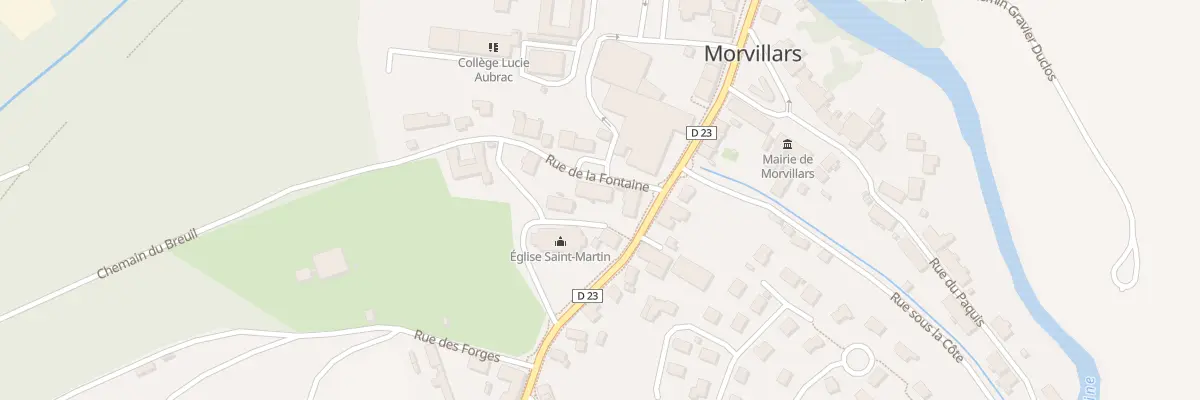 Plan du 3 Rue de la Fontaine à Morvillars