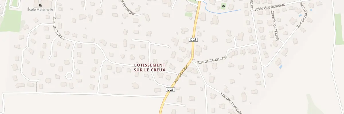 Plan du 32 Vc Lot sur le Creux à Bessoncourt