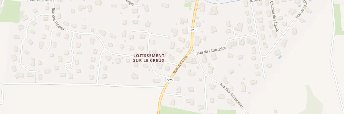 Plan du 15 Vc Lot sur le Creux à Bessoncourt