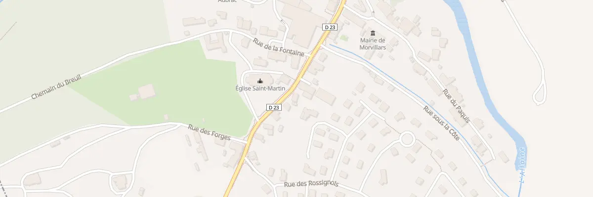 Plan du 23B Rue Charles de Gaulle à Morvillars