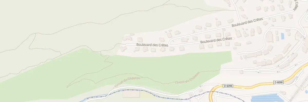 Plan du 869 Bd des Cretes La Napoule à Mandelieu-la-Napoule