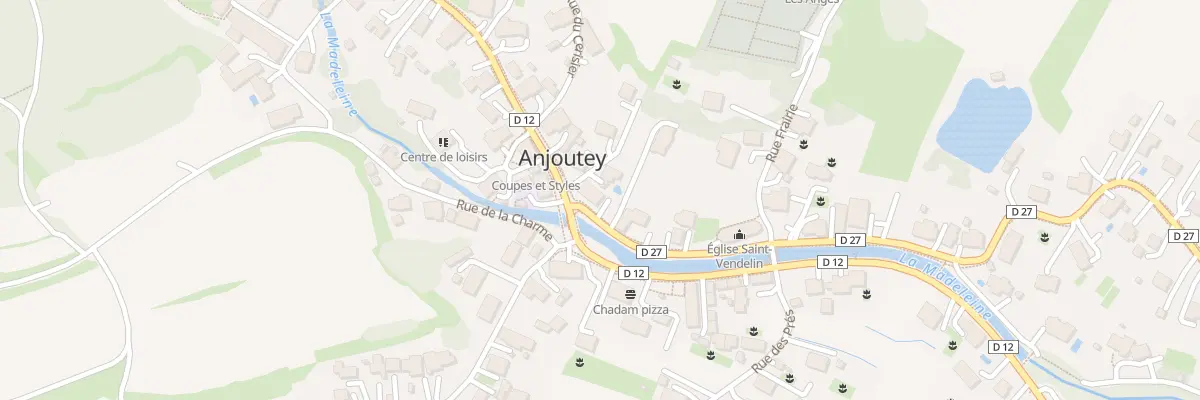 Plan du 1 Rue de Bourg sous Chatelet à Anjoutey